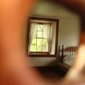    Bullet hole at Carthage Jail                            